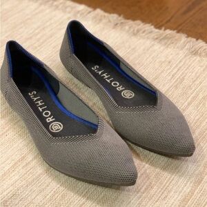 Rothy's Charcoal and Blue Women's Flats